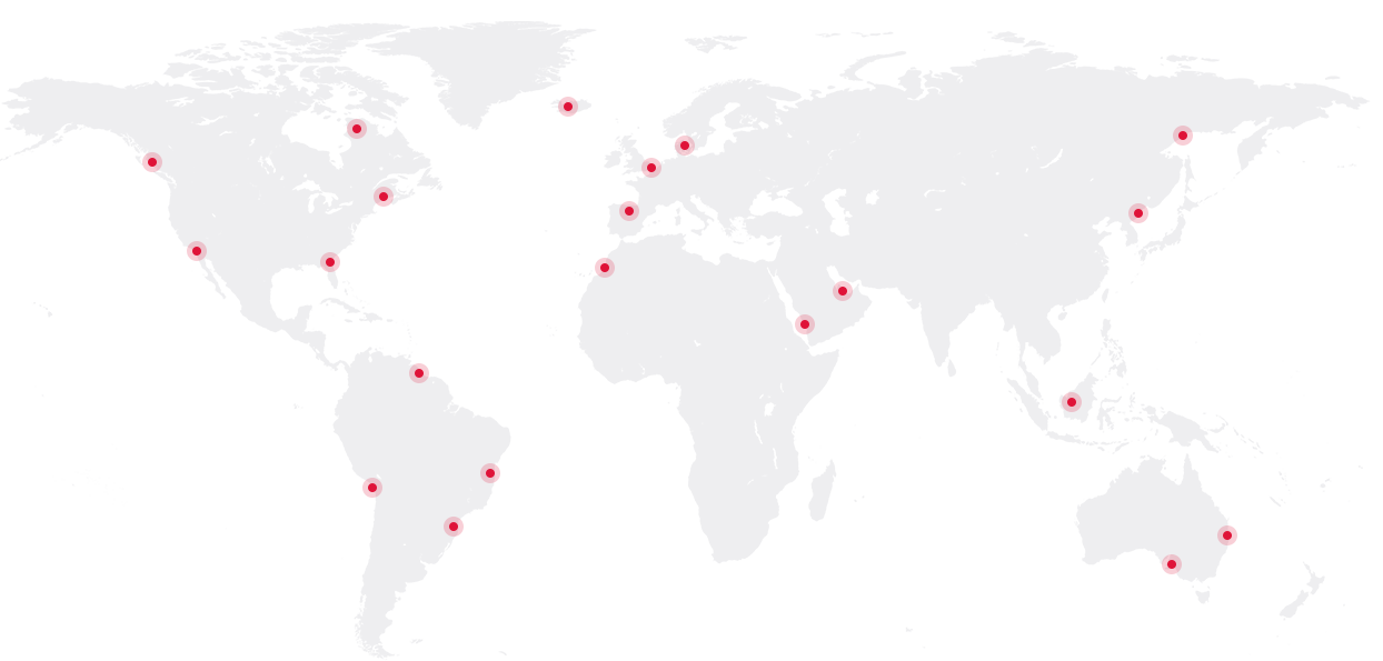 World delivery map